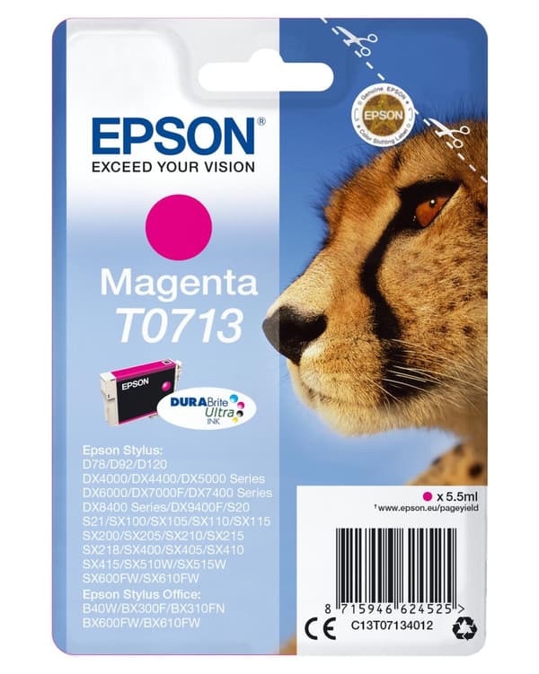 Epson T0713 - Bläckpatron / Magenta