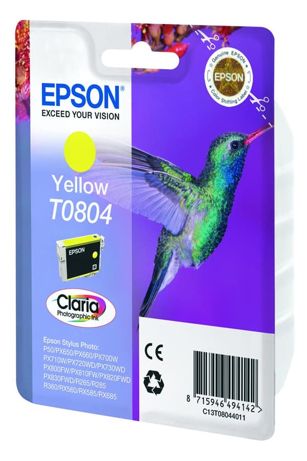 Epson T0804 - Bläckpatron - 1 x gul (C13T0844011)