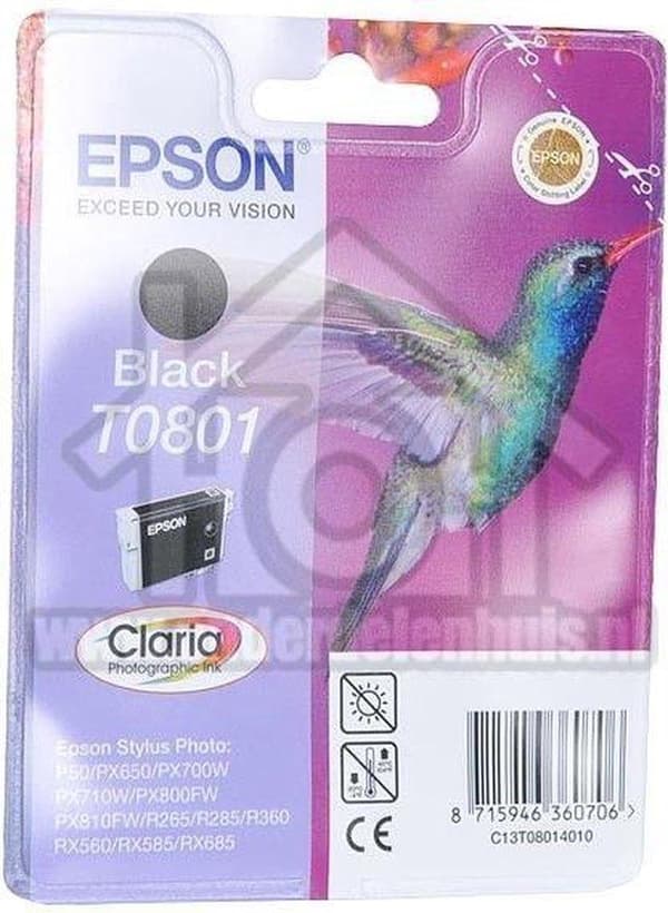 Epson T0801 - Mustepatruuna / musta