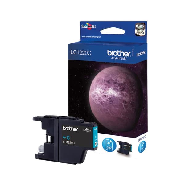 Brother LC1220C - printerpatron - 1 x cyan - 300 sider - til DCP J525W, J725DW, J925DW, MFC J430W, J625DW, J825DW, J825N (LC1220C)