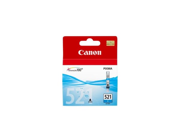 Canon CLI-521C - Mustesäiliö - 1 x syaani - malleihin PIXMA iP3600, iP4700, MP540, MP550, MP560, MP620, MP630, MP640, MP980, MP990, MX860, MX870 (291)