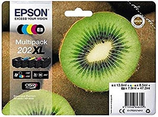 Epson 202 - 4,1 ml - gul - original - blækpatron - til Expression Premium XP-6000, XP-6005, XP-6100, XP-6105