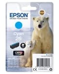 Miniatyrbild 1 av 2: Epson 26 cyan bläckpatron (C13T26124012)