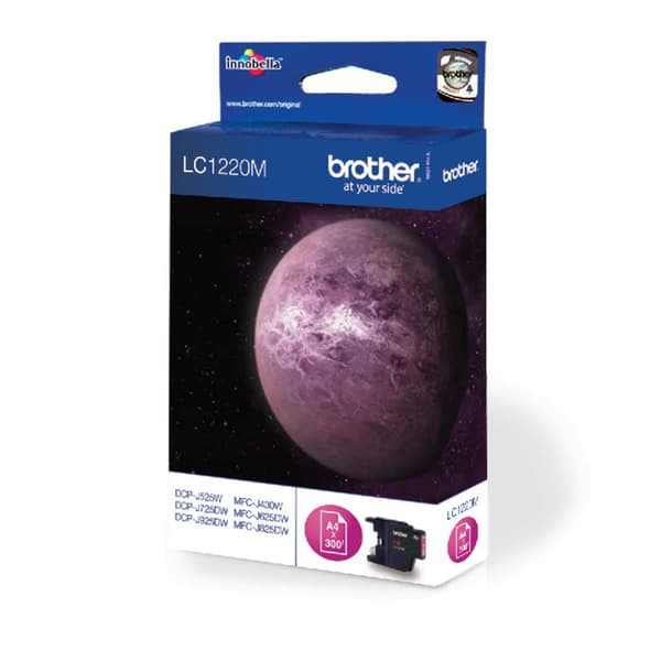 Brother LC1220M - skrivarkassett - 1 x magenta - 300 sidor (LC1220M)