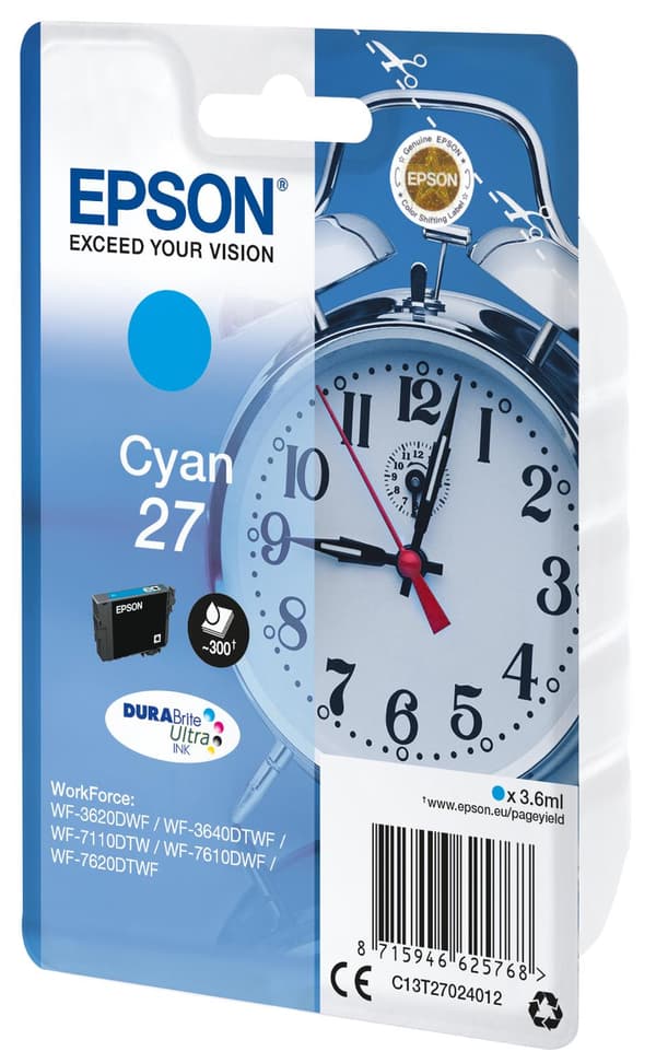 Epson 27 - Bläckpatron / Cyan