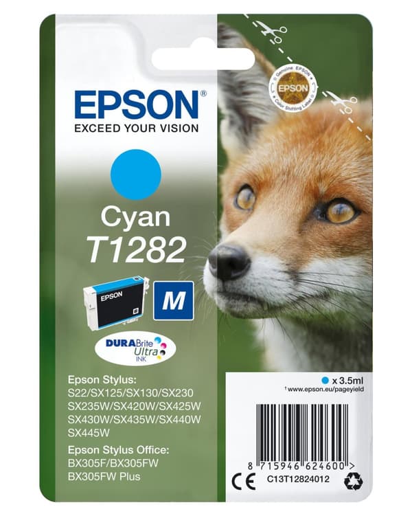 Epson T1282 3,5 ml cyan bläckpatron