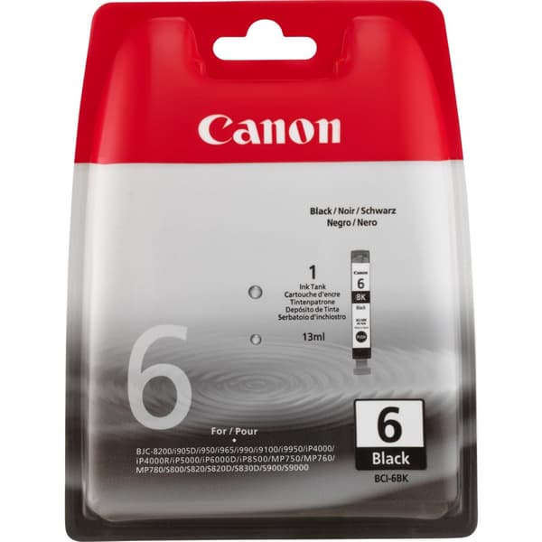 Bläckpatron Canon BCI-6 svart