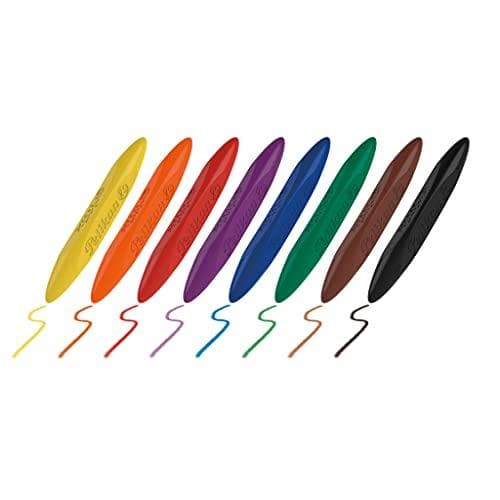 Pelikan Griffix voksmalere, pakke med 8, assorteret i papkasse, til venstre- og højrehåndede brugere, 1 stk.