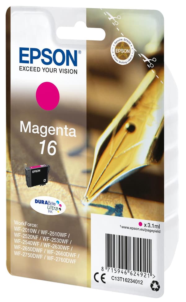 Epson 16 magenta bläckpatron (C13T16234012)