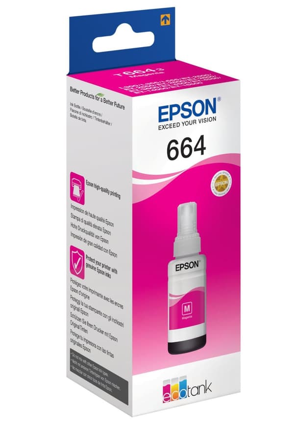 Epson T6643 EcoTank Magenta bläckflaska