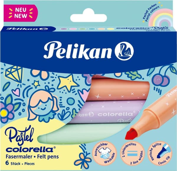 Pelikan Colorella Pastellihuopakynä Monivärinen - Pastelli 6 kpl (818063)
