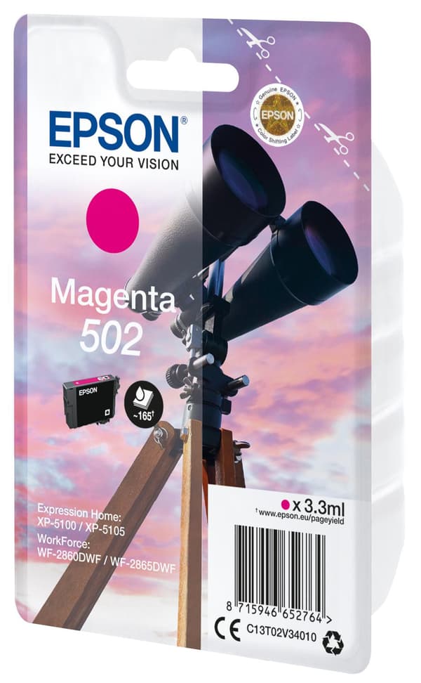 Epson - C13T02V34010 - 502 - Blækpatron magenta