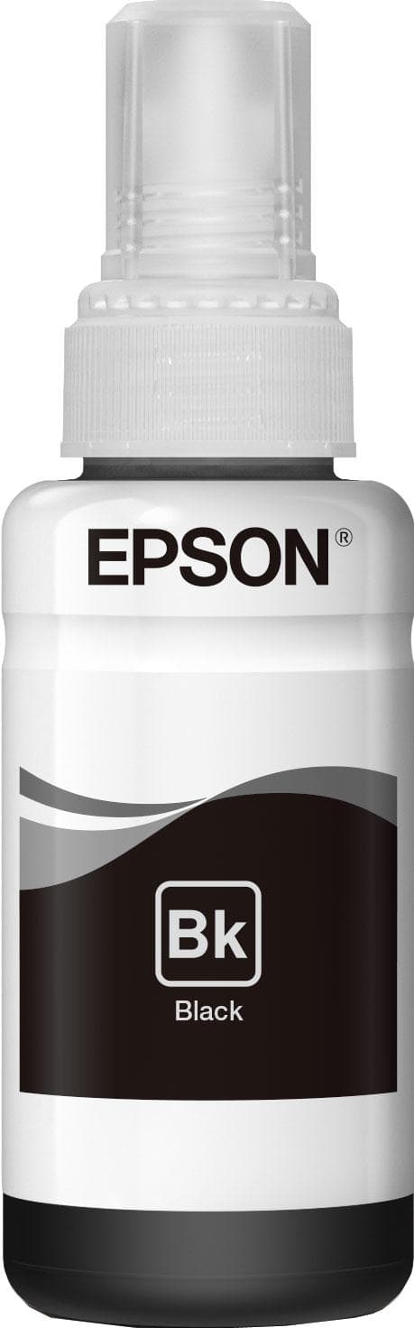 Epson T6641 - musta - täyttömuste - Epson L100, L110, L120, L1300, L210, L350, L355, L455, L550, L555, EcoTank L355, L555 (C13T664140)