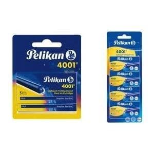 Pelikan stor kapacitet blækpatroner 4001 GTP/5, kongeblå standard stor kapacitet patroner til alle gængse patroner - 20 stk (330894)