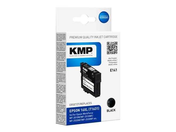 KMP E141 - 14 ml - svart - kompatibel - bläckpatron (alternativ för: Epson 16XL, Epson C13T16314010) - för Epson WorkForce WF-2010, 2510, 2520, 2530,