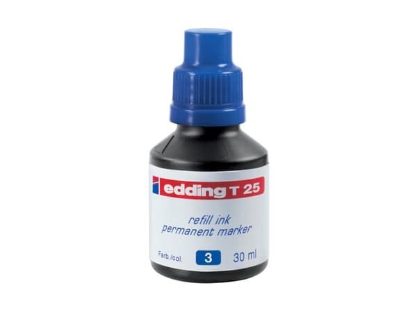 edding T 25 - Blekk - permanent - blå - 30 ml