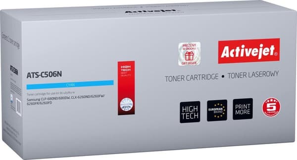 Activejet ATS-D204N toner (erstatning for Samsung MLT-D204L (HP SU929A); Supreme; 5000 sider; sort)