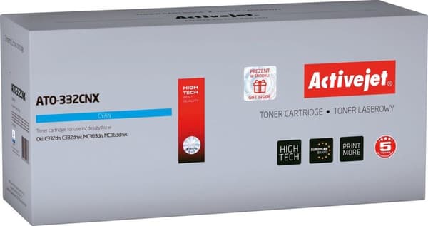 Activejet ATO-332MNX toner (ersättning för OKI 46508710; Supreme; 3000 sidor; magenta)