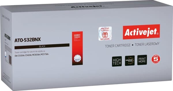 Activejet ATO-532CNX toner (erstatning for OKI 46490607; Supreme; 6000 sider; cyan)