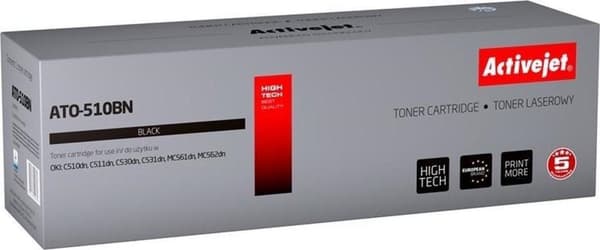Activejet ATO-510BN toner til OKI-printer; OKI 44469804 udskiftning; Supreme; 5000 sider; sort