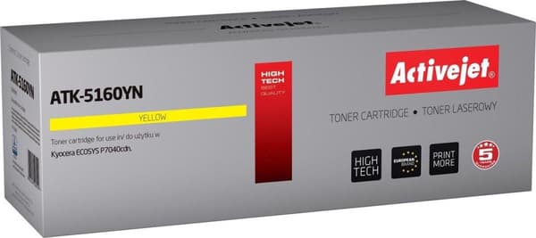 Activejet ATK-5160YN toner (erstatning for Kyocera TK-5160Y; Supreme; 12000 sider; gul)
