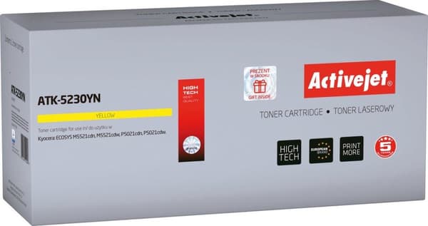Activejet ATK-5240CN toner (erstatning for Kyocera TK-5240C; Supreme; 3000 sider; cyan)