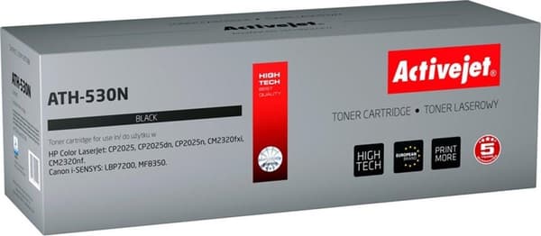 Activejet ATH-532N -värikasetti (korvaa HP 304A CC532A, Canon CRG-718Y -värikasetit; Supreme; 3200 sivua; keltainen)
