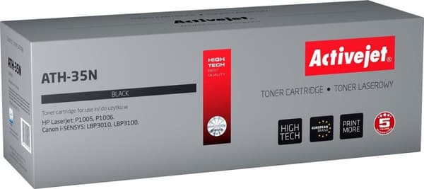 Activejet ATH-35N toner (ersättning för HP 35A CB435A, Canon CRG-712; Supreme; 1800 sidor; svart)