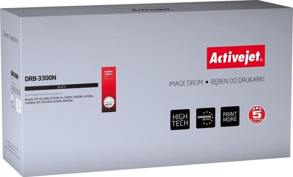 Activejet DRB-3300N tromle (erstatning for Brother DR-3300; Supreme; 30.000 sider; sort)