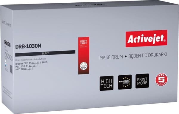 Activejet DRB-1030N trumma (ersättning för Brother DR-1030; Supreme; 10 000 sidor; svart)