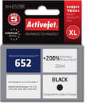 Pikkukuva 4 / 5: Activejet AH-652BR -muste HP-tulostimeen; HP 652 F6V25AE -vaihtokasetti; Premium; 20 ml; musta