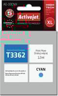 Miniatyrbillede 1 af 5: Activejet AE-33CNX blæk til Epson printer, Epson 33XL T3362 erstatning; Supreme; 12 ml; cyan