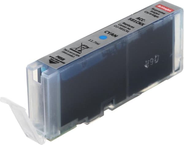 Activejet ACC-581CNX blækpatron (erstatning for Canon CLI-581XLC; Supreme; 11,70 ml; cyan)