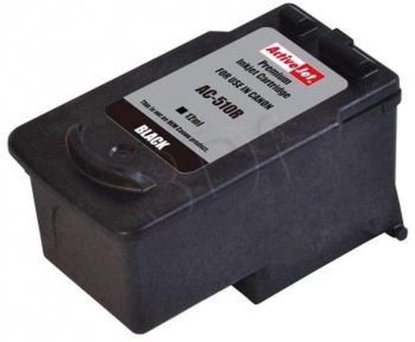 Activejet AC-510R -mustekasetti (Canon PG-510 -tulostimen vaihto; Premium; 12 ml; musta)