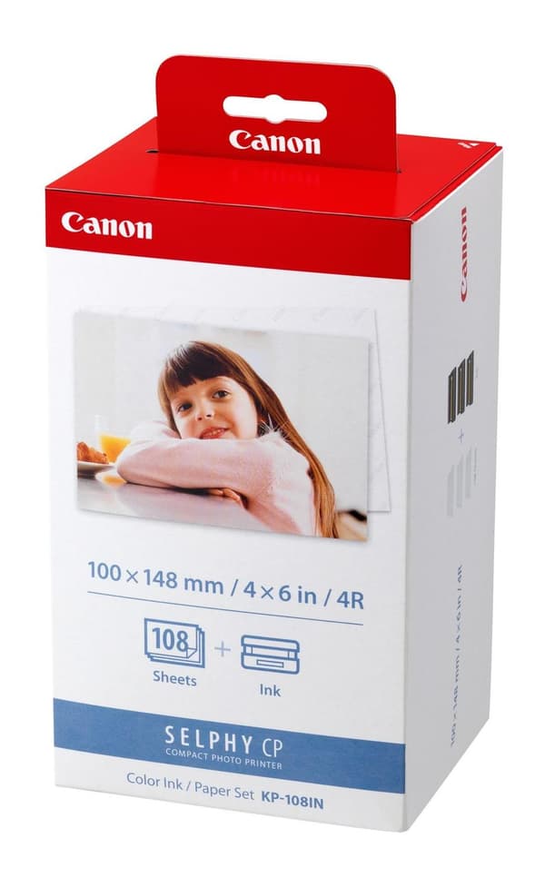 Canon KP-108IN - Bläckpatroner Färg + Fotopapper