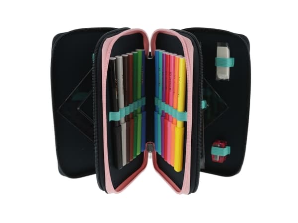 Herlitz TriCase Fancy Peacock, 31 kpl, Monivärinen, Polyesteri, Kuvio, 190 mm, 70 mm