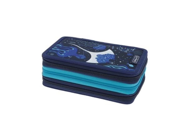 Herlitz TriCase Deep Ocean, 31 kpl, Sininen, Valkoinen, Polyesteri, Kuva, 190 mm, 70 mm