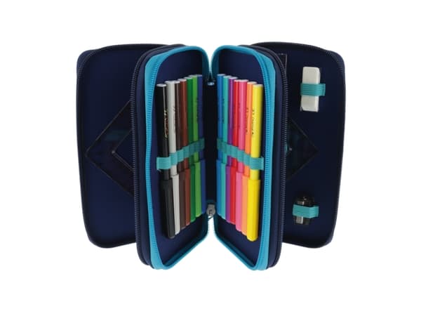 Herlitz TriCase Deep Ocean, 31 kpl, Sininen, Valkoinen, Polyesteri, Kuva, 190 mm, 70 mm