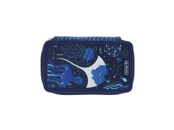 Herlitz TriCase Deep Ocean, 31 kpl, Sininen, Valkoinen, Polyesteri, Kuva, 190 mm, 70 mm
