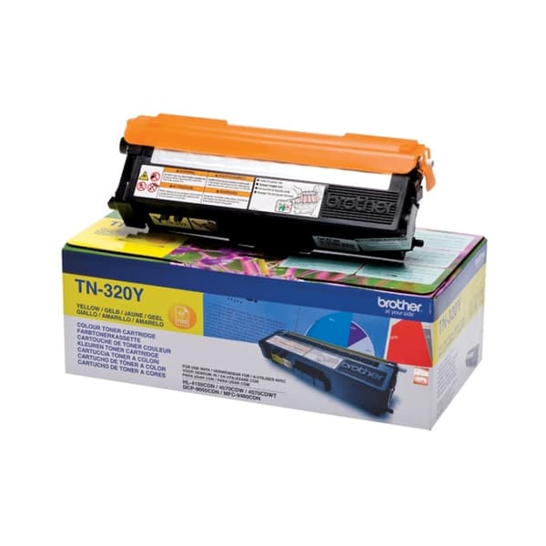 Brother TN-320Y Tonerkassett 1 styck Original Gul