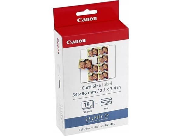 Canon KC-18IL - 17.3 x 22 mm skriverpatron / papirsett - for Canon SELPHY CP1000, CP1200, CP1300, CP1500, CP530, CP790, CP800, CP820, CP900, CP910