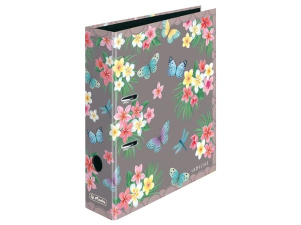 Herlitz maX.file, A4, D-rengas, Monivärinen, Musta, 8 cm, Vipu