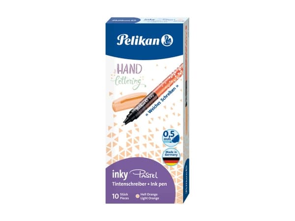 Pelikan Inky 273, Kulspetspenna, pinnformad, Orange, 10 styck