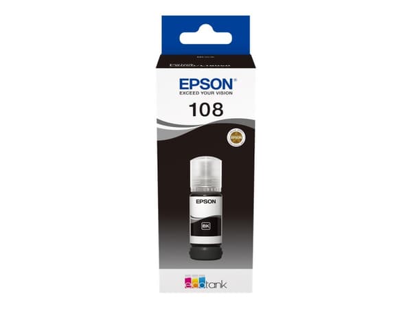 Epson EcoTank 108 - 70 ml - svart - original - blekkrefill - for Epson L18050; EcoTank L8050