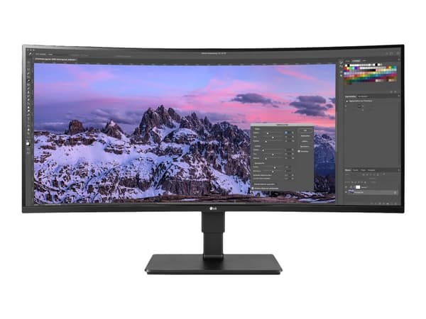 LG UltraWide 35BN77CP-B - LED-skärm - böjd - 35" - 3440 x 1440 UWQHD @ 100 Hz - VA - 300 cd/m² - 2500:1 - HDR10 - 5 ms - 2xHDMI, DisplayPort, USB-C - Svart