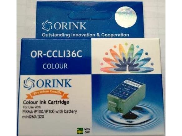 Orink Canon PCL36 fargeblekk - erstatning CLI36 CLI-36 1511B001 CL 36