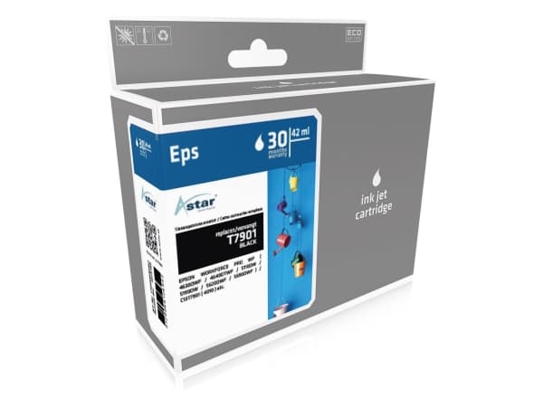 Astar AS15189, Pigmentbasert blekk, 42 ml, 2600 sider