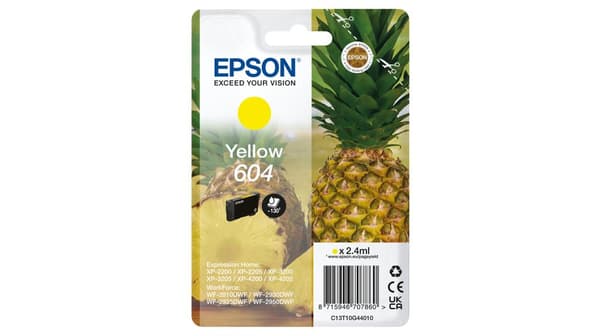 Epson 604 bläckpatron 1 st. Original Normal kapacitet Gul