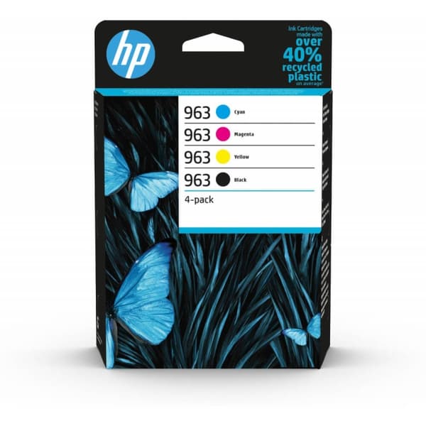 HP Blæk Multipak 6ZC70AE 963 Sort Cyan Magenta Gul