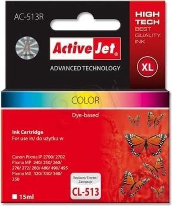 Activejet AC-513R-bläck (ersättning för Canon CL-513; Premium; 15 ml; färg)